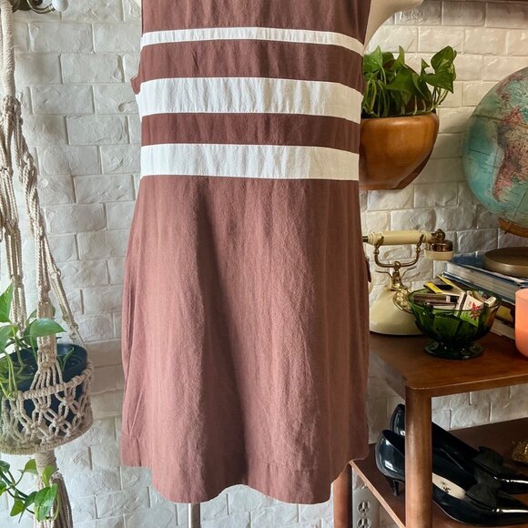 Free People free-est St. Tropez Tunic Striped Beach Mini Dress Cover-Up - Picture 10 of 12